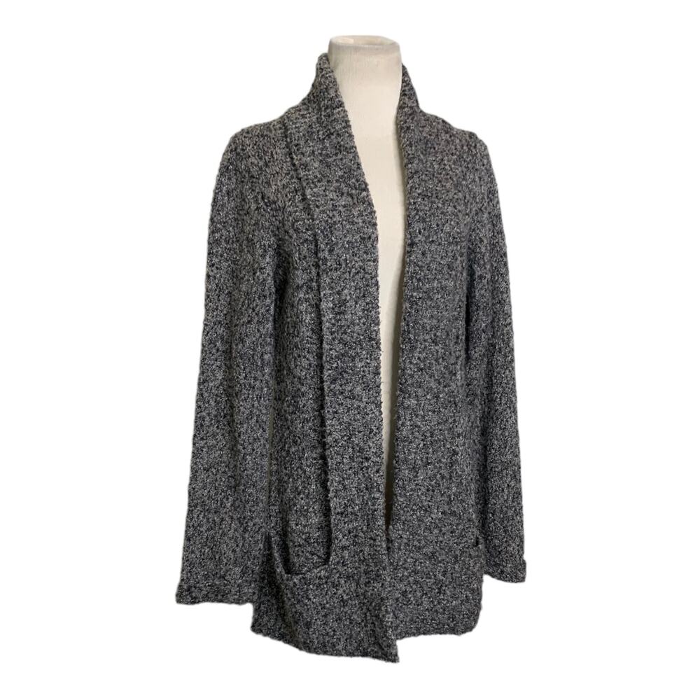 Mary gray brown long sleeves open front cardigan size M